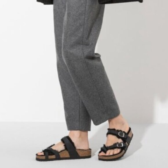 Birkenstock Mayari Shearling Oiled Leather Sandals Women EU 38/US 7- Brand New - Picture 16 of 16
